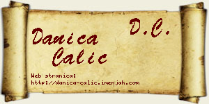 Danica Čalić vizit kartica
